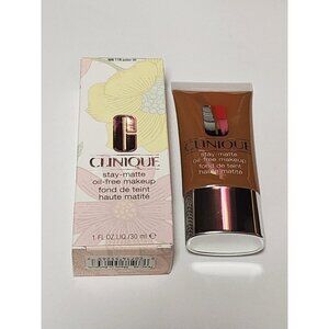 Clinique Stay Matte Oil Free Makeup Foundation 118 AMBER 1 oz